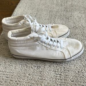 Urban groove white high top size 10 women’s canvas sneaker